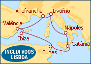 Cruzeiro _Espanha, Tunisia, It�lia, Fran�a - MSC Cruceros